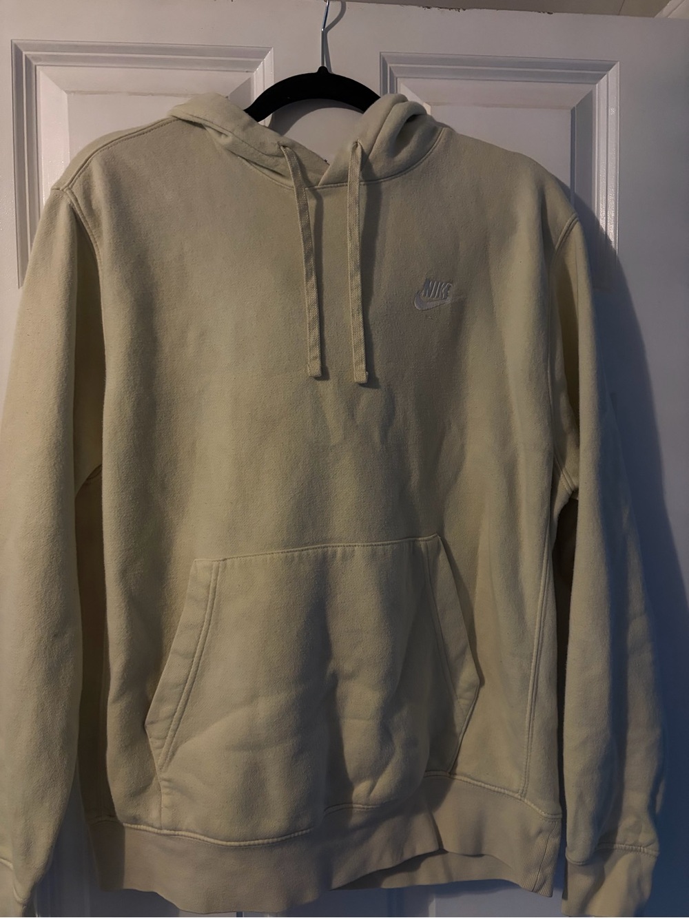 Nike Men's Yellow Pullover Hoodie